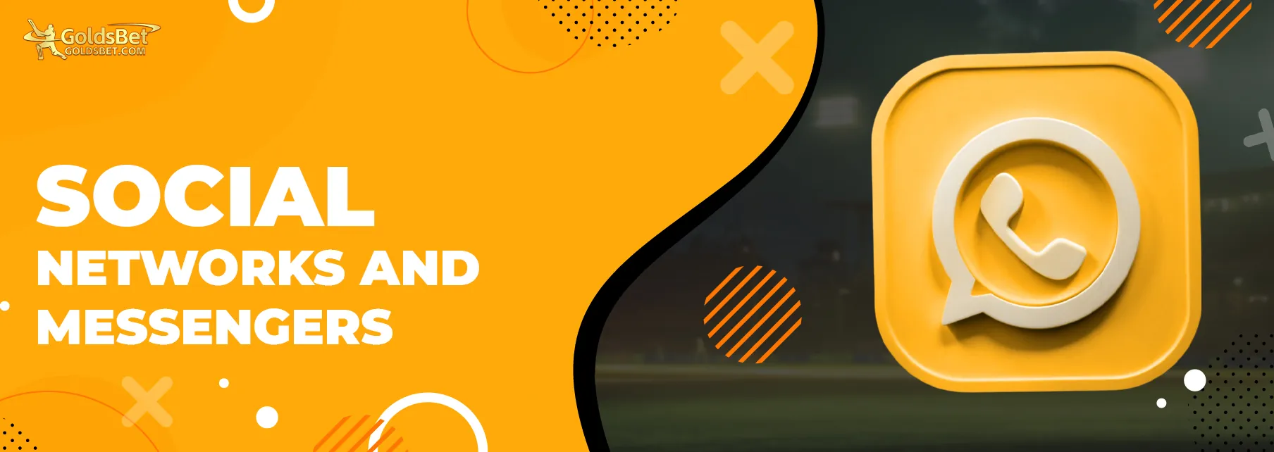 Goldsbet online casino social networks and messengers